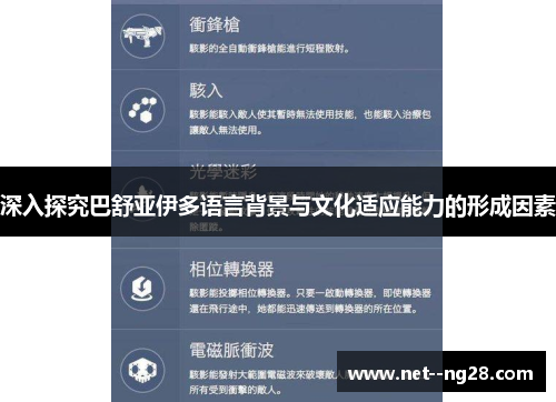 深入探究巴舒亚伊多语言背景与文化适应能力的形成因素